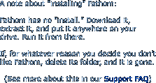A note about "installing" Fathom: